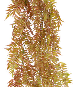 GloboStar® Artificial Garden HANGING FERN 20852 Τεχνητό Διακοσμητικό Κρεμαστό Φυτό Φτέρη Μ30 x Π14 x Υ85cm
