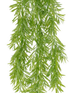 GloboStar® Artificial Garden HANGING BARLEY 20857 Τεχνητό Διακοσμητικό Κρεμαστό Φυτό Κριθάρι Μ26 x Π15 x Υ81cm
