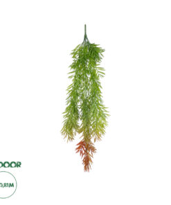 GloboStar® Artificial Garden HANGING BARLEY 20858 Τεχνητό Διακοσμητικό Κρεμαστό Φυτό Κριθάρι Μ26 x Π15 x Υ81cm