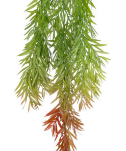 GloboStar® Artificial Garden HANGING BARLEY 20858 Τεχνητό Διακοσμητικό Κρεμαστό Φυτό Κριθάρι Μ26 x Π15 x Υ81cm