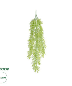 GloboStar® Artificial Garden HANGING BARLEY 20859 Τεχνητό Διακοσμητικό Κρεμαστό Φυτό Κριθάρι Μ26 x Π15 x Υ81cm