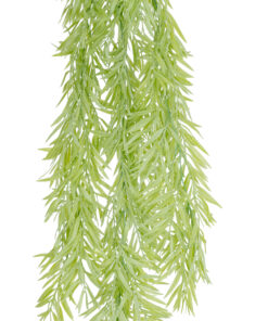 GloboStar® Artificial Garden HANGING BARLEY 20859 Τεχνητό Διακοσμητικό Κρεμαστό Φυτό Κριθάρι Μ26 x Π15 x Υ81cm