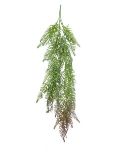 GloboStar® Artificial Garden HANGING FERN 20862 Τεχνητό Διακοσμητικό Κρεμαστό Φυτό Φτέρη Μ28 x Π15 x Υ90cm