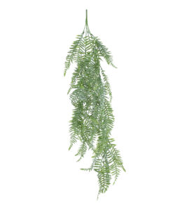 GloboStar® Artificial Garden HANGING FERN 20863 Τεχνητό Διακοσμητικό Κρεμαστό Φυτό Φτέρη Μ28 x Π15 x Υ90cm