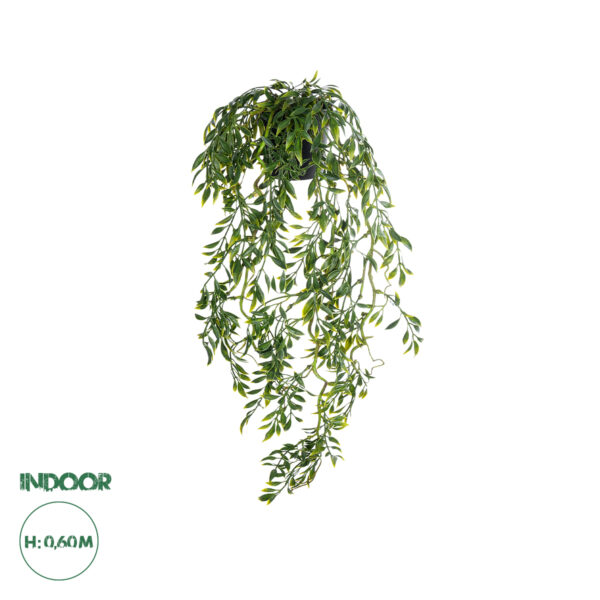 GloboStar® Artificial Garden HANGING NANDINA 20868 – Τεχνητό Κρεμαστό Διακοσμητικό Φυτό Ναντίνα Φ20 x Y60cm