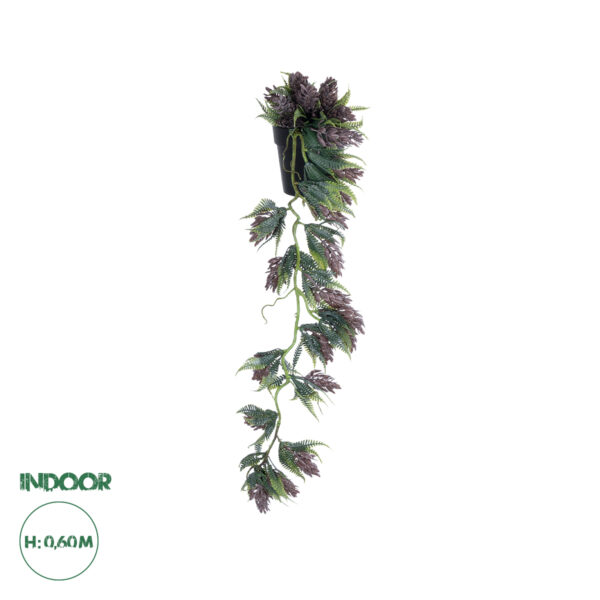 GloboStar® Artificial Garden HANGING BROWN PINE CONE 20870 – Τεχνητό Κρεμαστό Διακοσμητικό Φυτό Κουκουνάρι Φ15 x Y60cm
