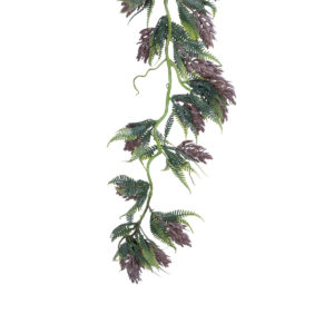 GloboStar® Artificial Garden HANGING BROWN PINE CONE 20870 – Τεχνητό Κρεμαστό Διακοσμητικό Φυτό Κουκουνάρι Φ15 x Y60cm