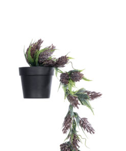 GloboStar® Artificial Garden HANGING BROWN PINE CONE 20870 – Τεχνητό Κρεμαστό Διακοσμητικό Φυτό Κουκουνάρι Φ15 x Y60cm