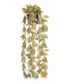 GloboStar® Artificial Garden HANGING POMELO LEAF 20871 – Τεχνητό Κρεμαστό Διακοσμητικό Φυτό Φύλλο Πομέλο Φ17 x Y50cm