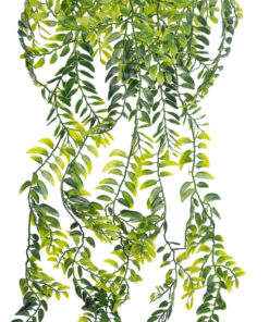 GloboStar® Artificial Garden HANGING FERN 20877 – Τεχνητό Κρεμαστό Διακοσμητικό Φυτό Φτέρη Φ23 x Y70cm