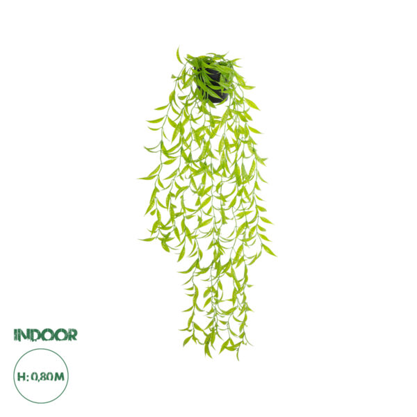 GloboStar® Artificial Garden HANGING CAMELIA LEAF 20879 – Τεχνητό Κρεμαστό Διακοσμητικό Φυτό Φύλλο Καμέλιας Φ31 x Y80cm
