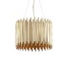 IDEAL LUX Κρεμαστό Φωτιστικό PAN 5XE27 Χρυσού Χρώματος – 208817