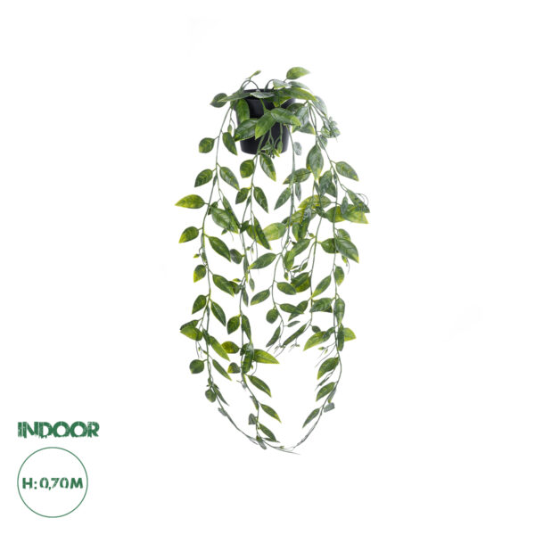 GloboStar® Artificial Garden HANGING DUTCH BEAN 20883 – Τεχνητό Κρεμαστό Διακοσμητικό Φυτό Ολλανδικό Φασόλι Φ28 x Y70cm