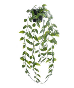 GloboStar® Artificial Garden HANGING DUTCH BEAN 20883 – Τεχνητό Κρεμαστό Διακοσμητικό Φυτό Ολλανδικό Φασόλι Φ28 x Y70cm