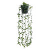 GloboStar® Artificial Garden HANGING EUCALYPTUS LEAF 20884 – Τεχνητό Κρεμαστό Διακοσμητικό Φυτό Φύλλα Ευκάλυπτου Φ17 x Y60cm