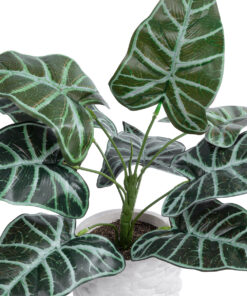 GloboStar® Artificial Garden ALOCASIA 20886 Τεχνητό Διακοσμητικό Φυτό Αλοκασία Φ38 x Υ33cm