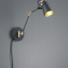 Φωτιστικό Τοίχου Trio Lighting   E14 Μαύρο Ματ Μεταλλικό    208870132