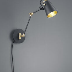 Φωτιστικό Τοίχου Trio Lighting E14 Μαύρο Ματ Μεταλλικό 208870132
