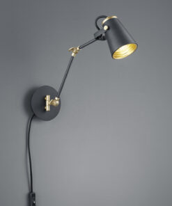 Φωτιστικό Τοίχου Trio Lighting E14 Μαύρο Ματ Μεταλλικό 208870132