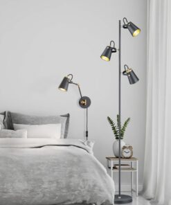 Φωτιστικό Τοίχου Trio Lighting E14 Μαύρο Ματ Μεταλλικό 208870132