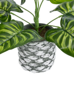 GloboStar® Artificial Garden PEACOCK 20888 Τεχνητό Διακοσμητικό Φυτό Παγώνι Φ38 x Υ33cm