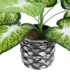 GloboStar® Artificial Garden CALADIUM 20890 Τεχνητό Διακοσμητικό Φυτό Τροπικό Φυτό Φ40 x Υ33cm