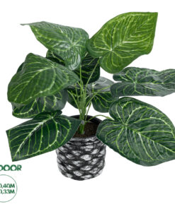 GloboStar® Artificial Garden ANTHURIUM 20892 Τεχνητό Διακοσμητικό Φυτό Ανθούριο Φ40 x Υ33cm