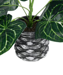 GloboStar® Artificial Garden ANTHURIUM 20892 Τεχνητό Διακοσμητικό Φυτό Ανθούριο Φ40 x Υ33cm