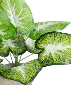 GloboStar® Artificial Garden CALADIUM POTTED PLANT 20894 Διακοσμητικό Φυτό Καλάντιουμ Φ40 x Υ33cm