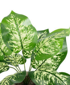 GloboStar® Artificial Garden DIEFFENBACHIA POTTED PLANT 20897 Διακοσμητικό Φυτό Διεφενμπάχια Φ40 x Υ33cm