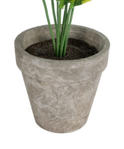 GloboStar® Artificial Garden YELLOW HOSTA PLANT 20899 Τεχνητό Διακοσμητικό Φυτό Κίτρινη Χόστα Φ45 x Υ40cm