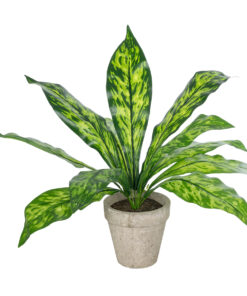 GloboStar® Artificial Garden SPATHIPHYLLUM POTTED PLANT 20905 Διακοσμητικό Φυτό Σπαθίφυλλο Φ40 x Υ33cm