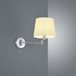 Φωτιστικό Τοίχου Trio Lighting E27 Νίκελ Ματ Μεταλλικό 209100107