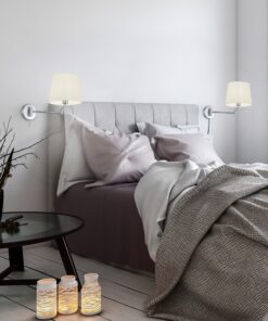 Φωτιστικό Τοίχου Trio Lighting E27 Νίκελ Ματ Μεταλλικό 209100107