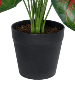 GloboStar® Artificial Garden CALADIUM MIX 20911 Διακοσμητικό Φυτό Καλάντιουμ Υ75cm