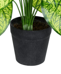 GloboStar® Artificial Garden CALADIUM PLANT 20913 Διακοσμητικό Φυτό Καλάντιουμ Φ55 x Υ75cm