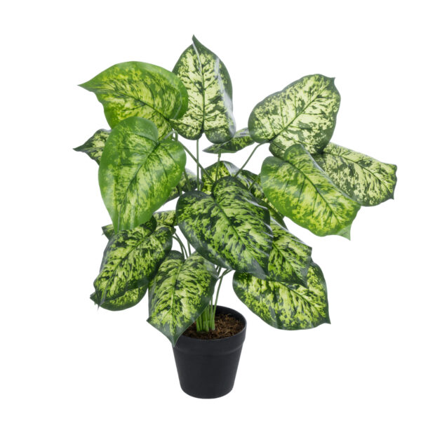 GloboStar® Artificial Garden DIEFFENBACHIA PLANT 20914 Διακοσμητικό Φυτό Διφενμπάχια Φ58 x Υ75cm