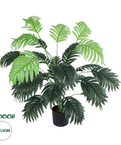 GloboStar® Artificial Garden CALADIUM PLANT 20915 Διακοσμητικό Φυτό Καλάντιουμ Φ90 x Υ80cm