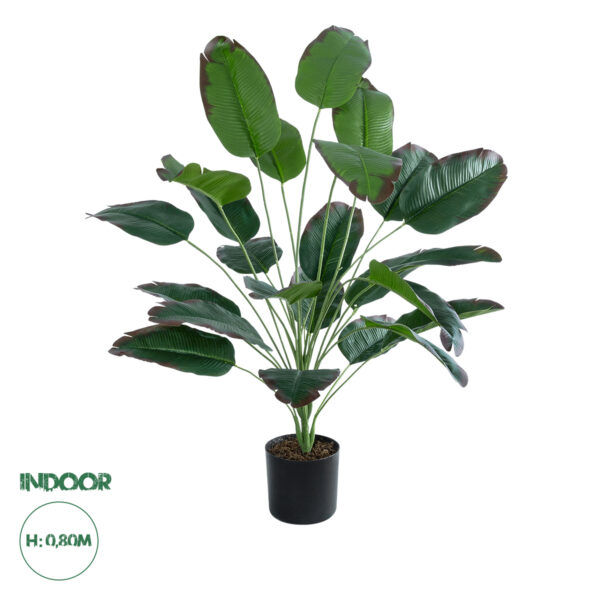 GloboStar® Artificial Garden OLD BANANA PLANT 20917 – Διακοσμητικό Φυτό Ώριμη Μπανανιά Φ90 x Υ80cm