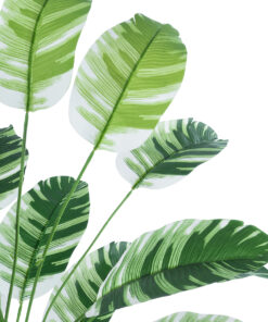 GloboStar® Artificial Garden BANANA ZEBRA PLANT 20918 – Διακοσμητικό Φυτό Μπανανιά Ζέβρα Φ83 x Υ80cm