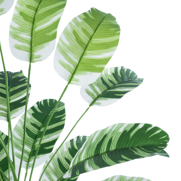 GloboStar® Artificial Garden BANANA ZEBRA PLANT 20918 – Διακοσμητικό Φυτό Μπανανιά Ζέβρα Φ83 x Υ80cm