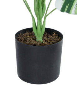 GloboStar® Artificial Garden BANANA ZEBRA PLANT 20918 – Διακοσμητικό Φυτό Μπανανιά Ζέβρα Φ83 x Υ80cm