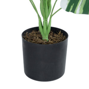 GloboStar® Artificial Garden BANANA ZEBRA PLANT 20918 – Διακοσμητικό Φυτό Μπανανιά Ζέβρα Φ83 x Υ80cm