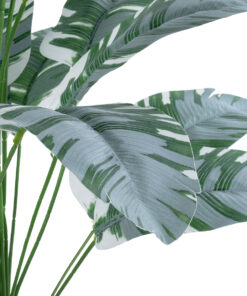 GloboStar® Artificial Garden BANANA ZEBRA PLANT 20919 – Διακοσμητικό Φυτό Μπανανιά Ζέβρα Φ78 x Υ80cm