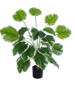 GloboStar® Artificial Garden WHITE HOSTA PLANT 20920 Διακοσμητικό Φυτό Λευκή Χόστα Φ87 x Υ80cm