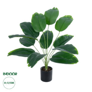 GloboStar® Artificial Garden BANANA PLANT 20927 – Διακοσμητικό Φυτό Μπανανιά Φ70 x Υ55cm