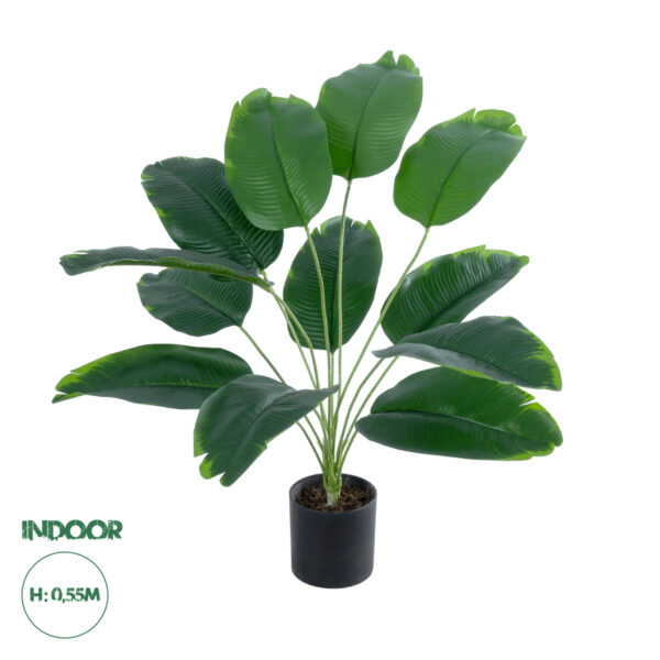 GloboStar® Artificial Garden BANANA PLANT 20927 – Διακοσμητικό Φυτό Μπανανιά Φ70 x Υ55cm