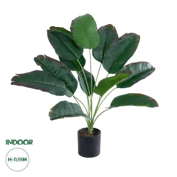 GloboStar® Artificial Garden BANANA PLANT 20928 – Διακοσμητικό Φυτό Μπανανιά Φ70 x Υ55cm