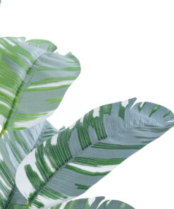 GloboStar® Artificial Garden BANANA PLANT ZEBRA 20930 – Διακοσμητικό Φυτό Μπανανιά Ζέβρα Φ70 x Υ55cm