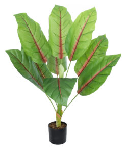 GloboStar® Artificial Garden BLOOD BANANA PLANT 20944 – Διακοσμητικό Φυτό Αιματόφυλλη Μπανανιά Φ70 x Υ90cm